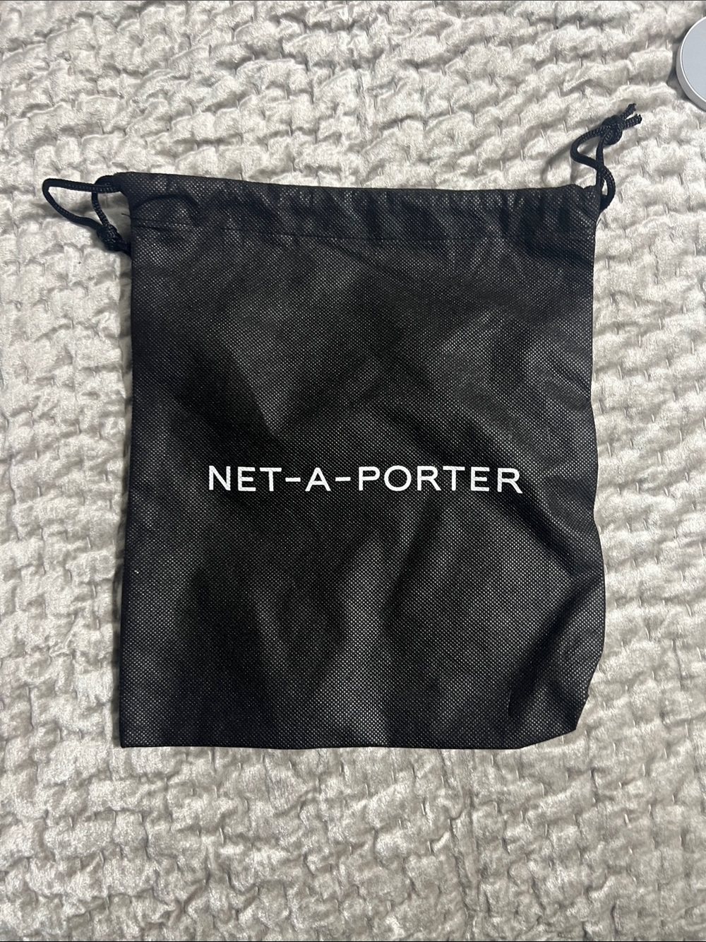 NET-A-PORTER Black Drawstring Dust Bag